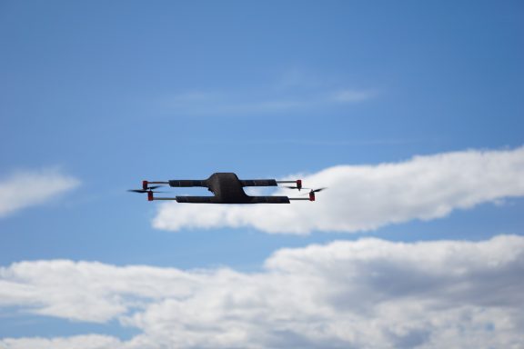 Luftkraft Technologies - TC-Falke, back view in flight